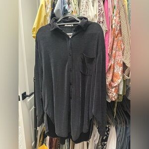 Showpo Black and White Patterned Shirt